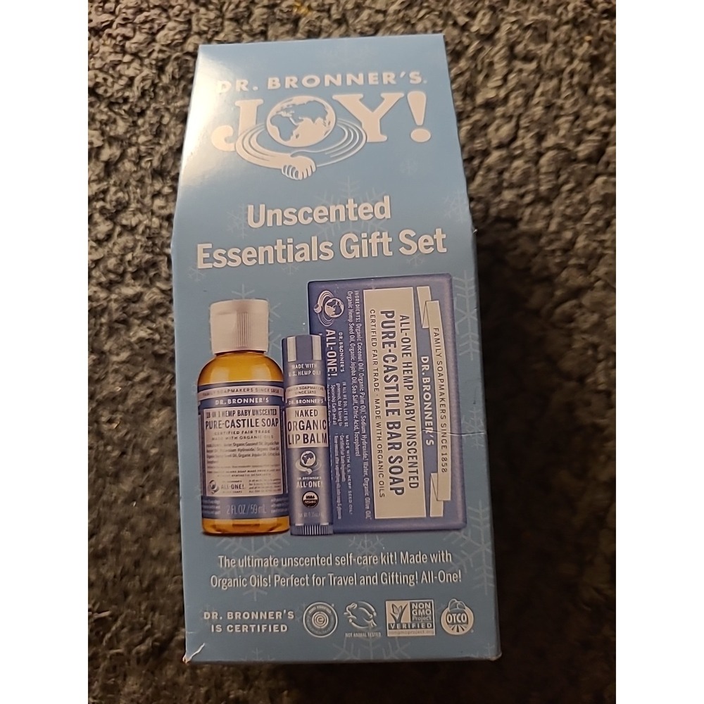 Dr. Bronner's Bar + Lip Balm Gift Set - Unscented - 2oz